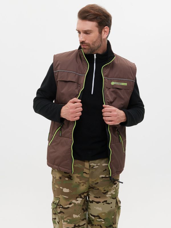 Жилет демисезонный Беркут ткань Дюспо цвет Коричневый