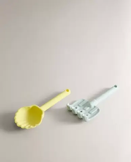 ZARA HOME ДЕТСКИЙ НАБОР ДЛЯ ПЛЯЖА: ГРАБЛИ И ЛОПАТКА (КОМПЛЕКТ ИЗ 2 ШТ.), РАЗНОЦВЕТНЫЙ