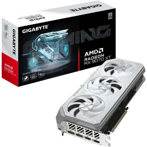Видеокарта GIGABYTE Radeon RX 9070 XT GAMING OC ICE 16GB (GV-R907XGAMINGOCICE-16GD)