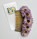 Гребень Pankigno Design с цветком хризантемы