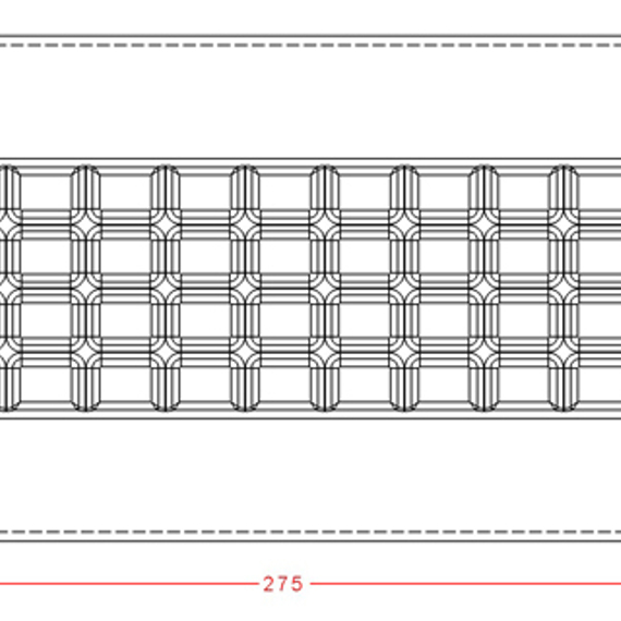 725 | Форма &quot;Удлиненная плитка&quot; (275*175 мм)