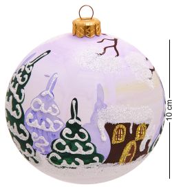 НФШ-1498 Ел.украшение Шар «Ёжик с подарками» 100 мм