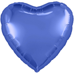 Шар фольгированный Сердце 46 см (Голубой)