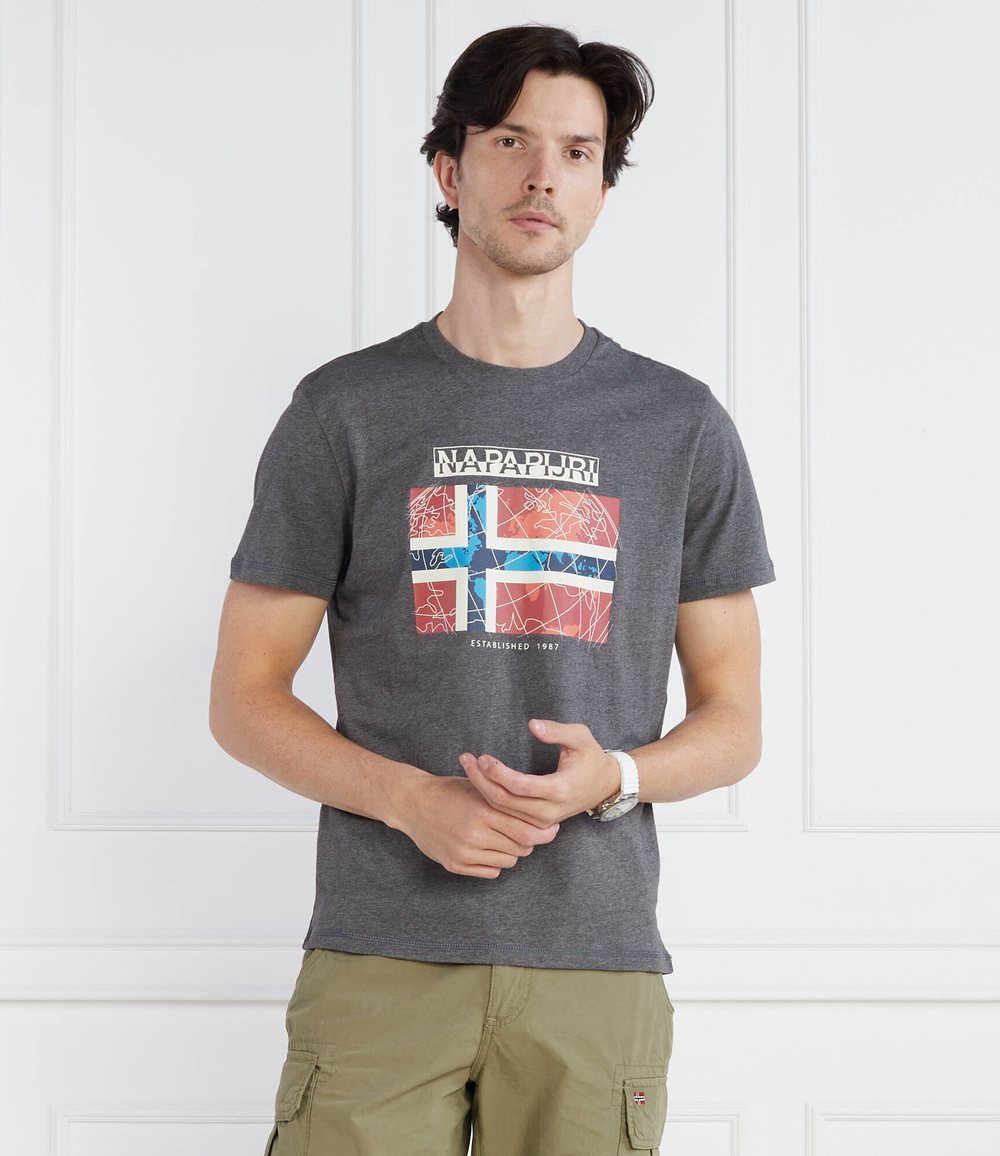 Футболка S-GUIRO Napapijri - серый(NP0A4H22)