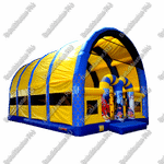 Надувной батут "Морской бриз с крышей"