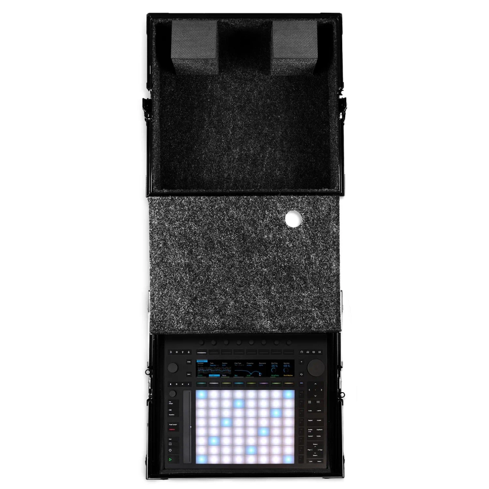 Кейс UDG Ultimate Flight Case Ableton Push 3 Black Plus (Laptop Shelf)