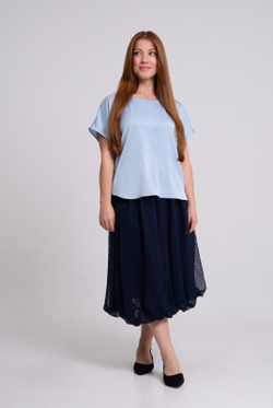 Блузка женская 3256ЗПк, голубой #270Гол093256зпк