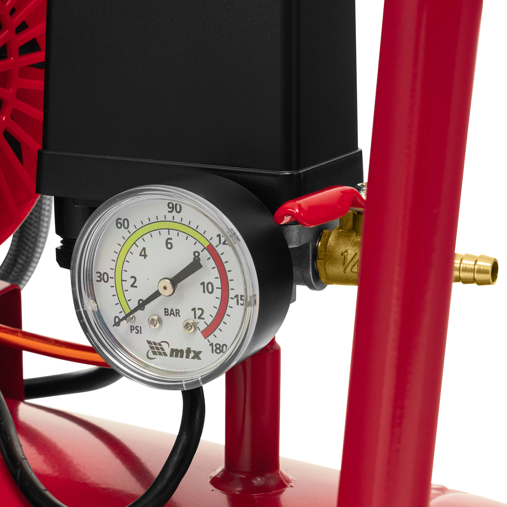 Компрессор безмасляный малошумный SPC 1500/24, 1500 Вт, ресивер 24 л, 260 л/мин// MTX