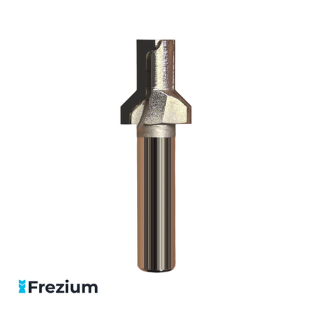 Пазовая конусная алмазная фреза по дереву 22x12x18 45 градусов PCD