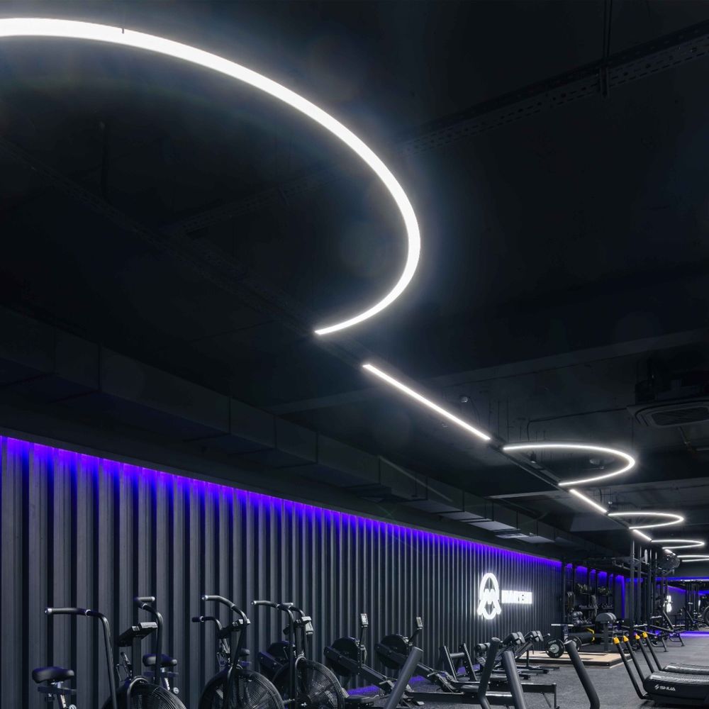 Светильник светодиодный полукруглый, диаметр 2,5 м (96 Вт)