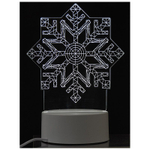 Светильник неоновый Energy EN-NL 26 3D Снежинка (106257)