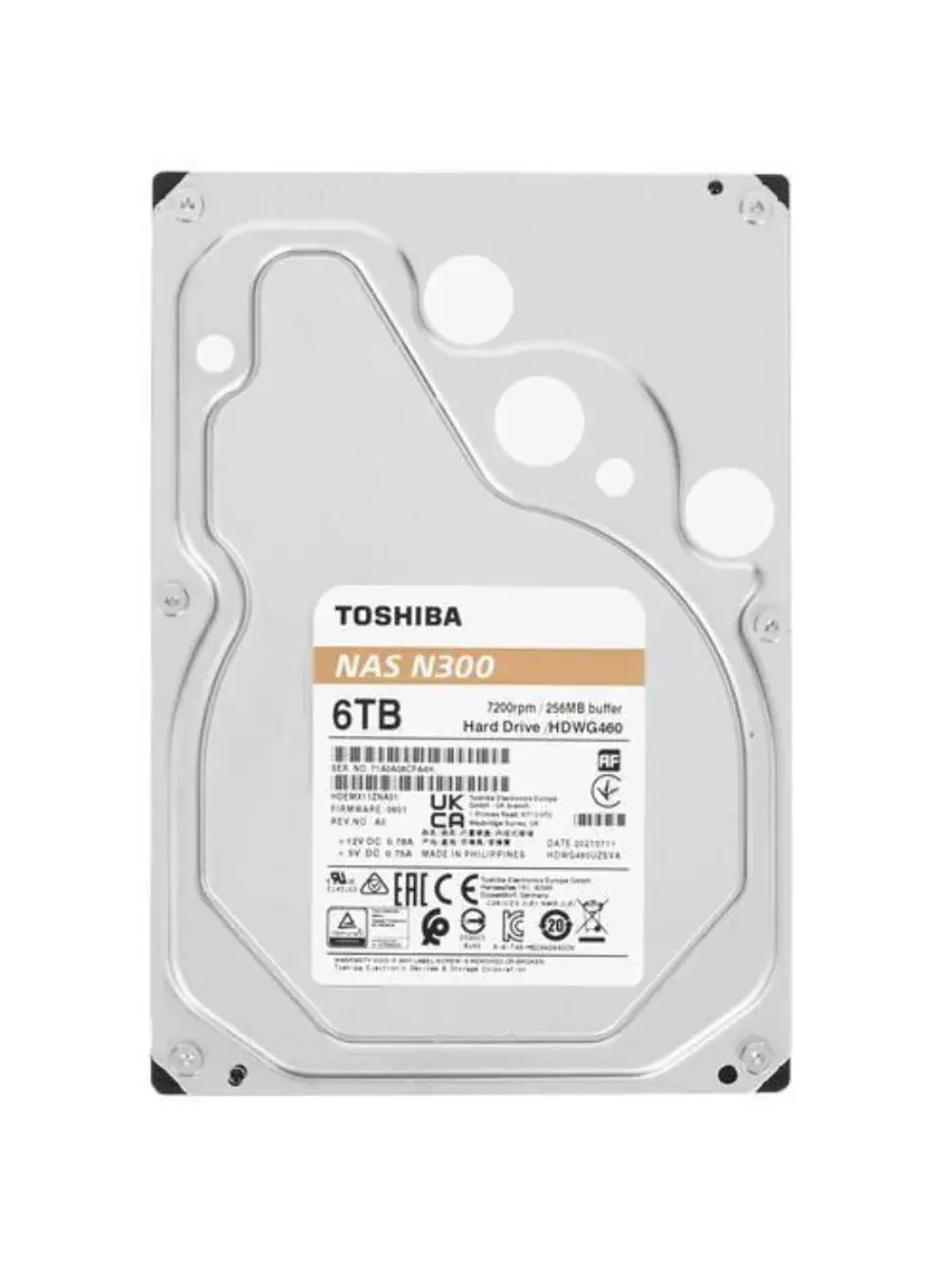3.5" 6 ТБ Жетский диск N300 HDWG460UZSVA