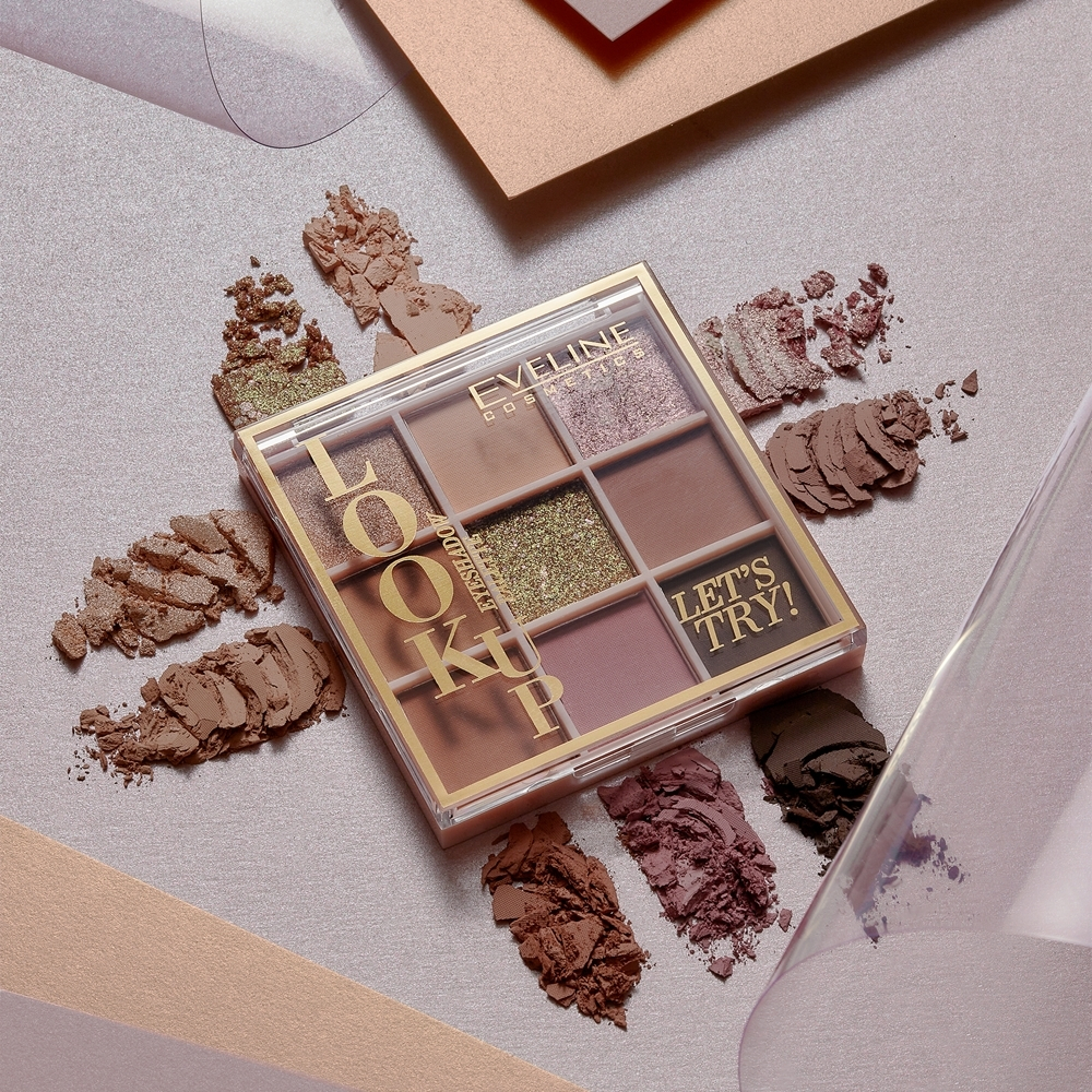 Eveline Cosmetics Look Up Let's Try! - палитра теней для век, 10,8 g