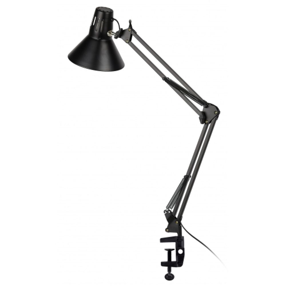 Настольный светильник ЭРА N-121-E27-40W-BK на струбцине черный