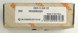 Маркер для клемм 5х5мм dekafix 5 GW 23(уп. -500 шт.) Weidmuller 0522660023