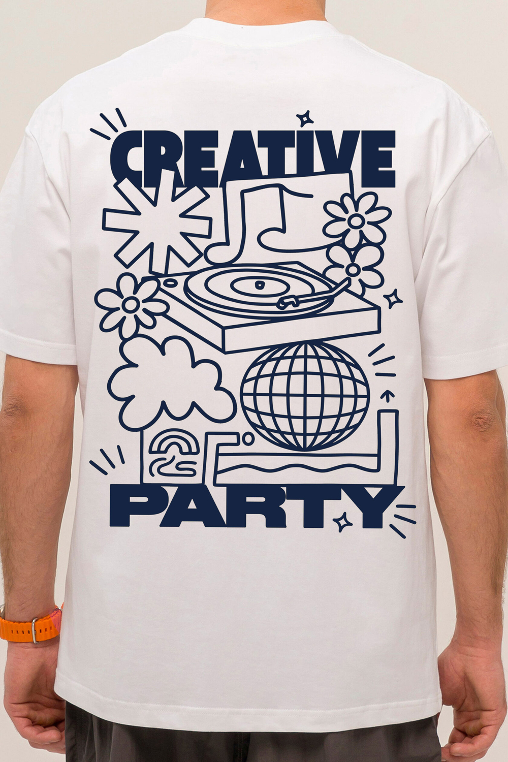 Футболка KUL'TURA "CREATIVE PARTY" Белый