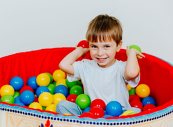 Бассейн сухой с шариками синий Диам100см, в33см, 200 шариков №2