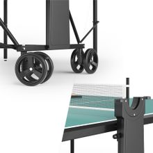 Теннисный стол UNIX Line для улицы компактный / Compact Outdoor 6 мм ACP, зеленый