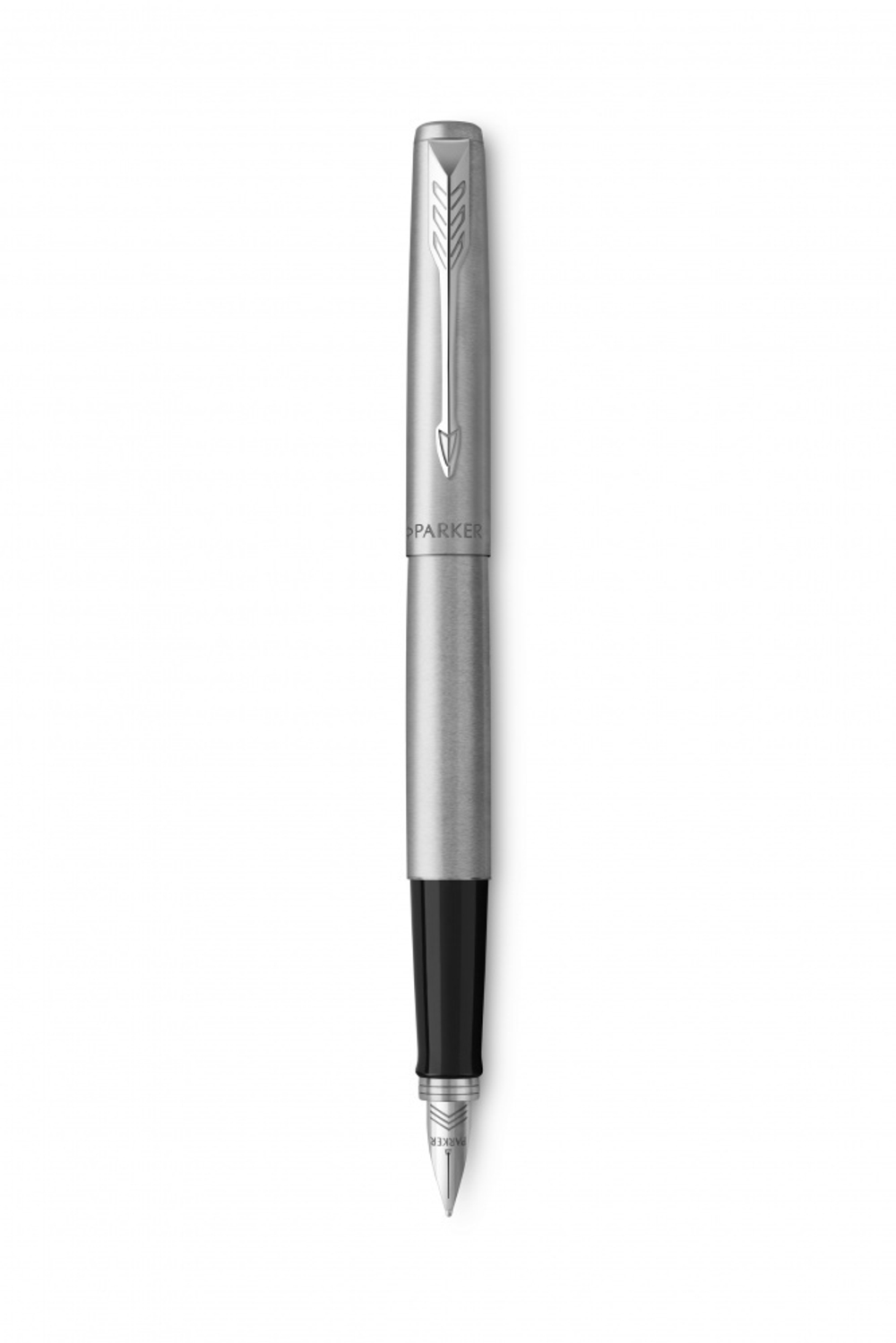 Подарочный набор: Ручка перьевая Parker Jotter Stainless Steel  и Ежедневник недатированный  серый