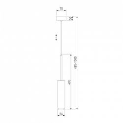 Подвесной светильник Eurosvet Dante 50203/1 LED черный