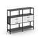 Shelf System Двухсекционный стеллаж трехярусный с ящиками SN.STM-322 Антрацит/Белый/Металл Черный 15