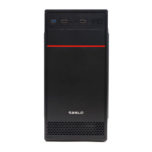 Корпус TESLA 1714U3BM, Без БП, mATX, чёрный, 2xUSB2, 1xUSB3 (TSL-1714U3-BM)
