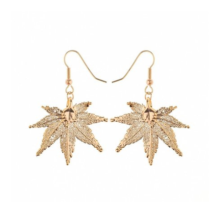 Серьги листья Ester Bijoux Японский Клён LF55C-RG BR