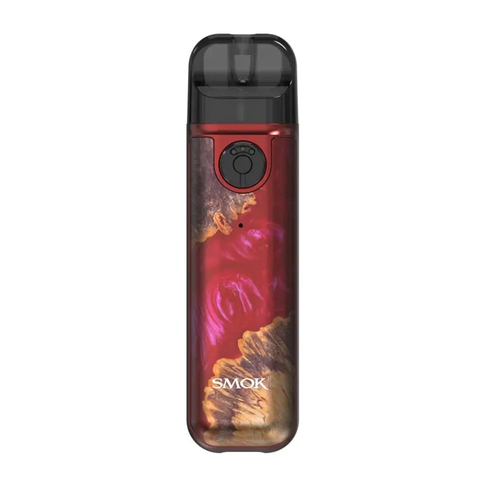 Набор SMOK Novo 4 mini 900mAh Pod Kit - Red Stabilizing Wood