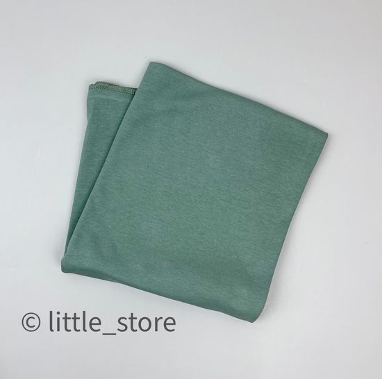 Пеленка хлопковая "Осенняя пора" серо-зеленая