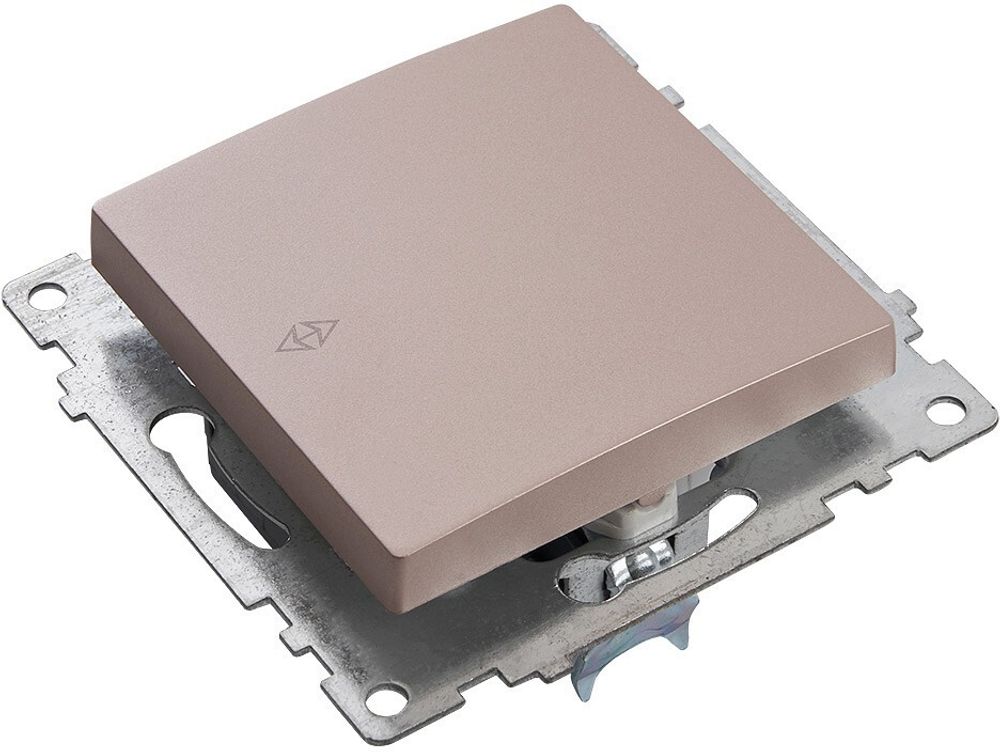 Переключатель одноклавишный без рамки Stekker Катрин 39590