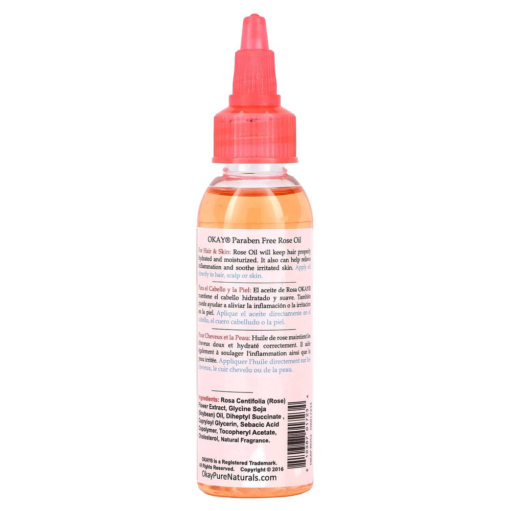 Okay Pure Naturals, Розовое масло, 59 мл (2 жидк. унц.)