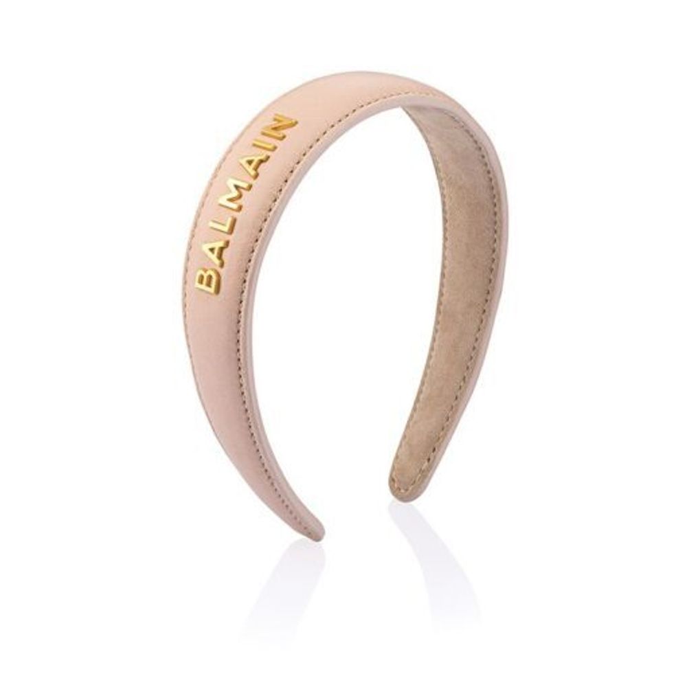 Balmain Hair Ободок беж Limited Edition Headband с 18-каратным золотым напылением
