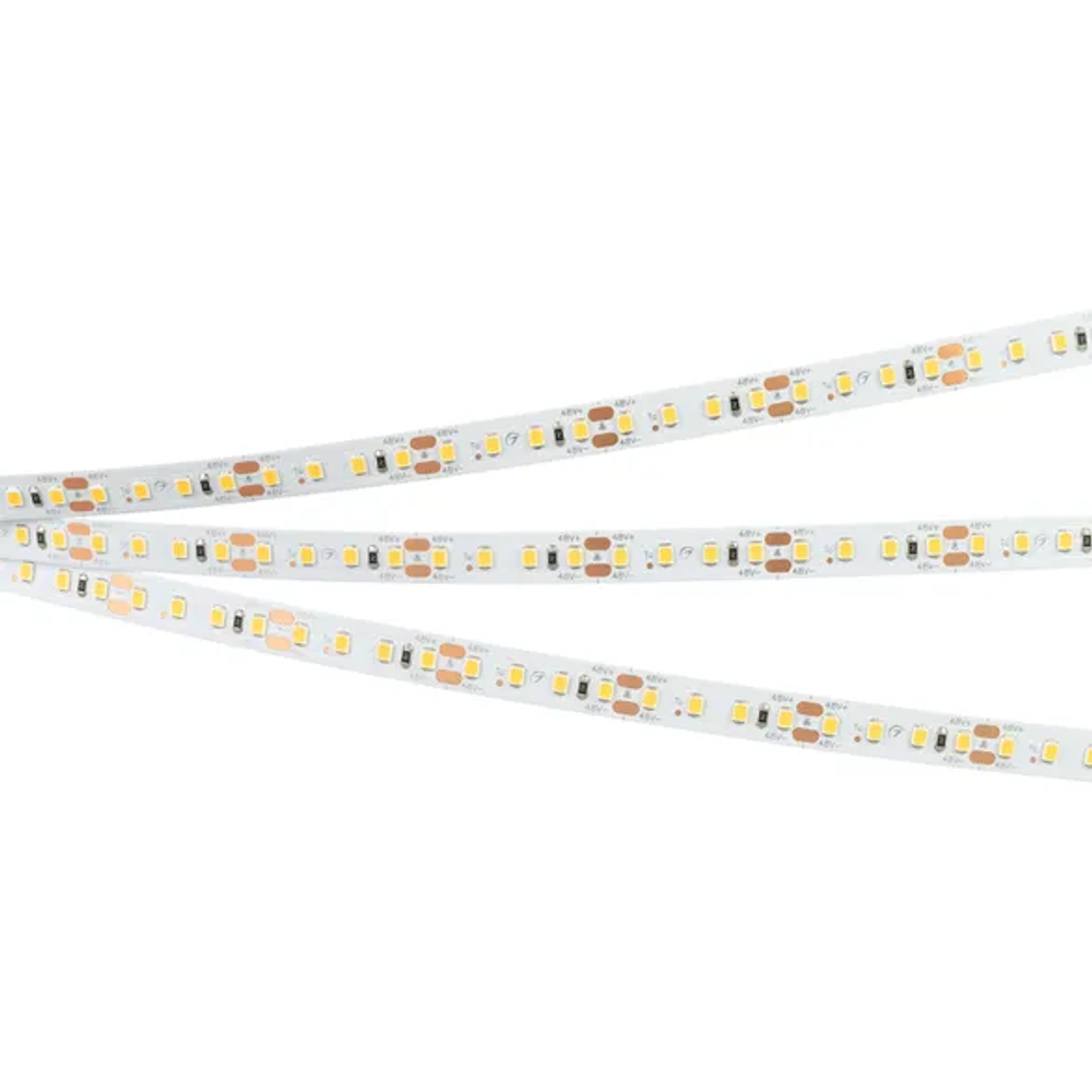 Светодиодная лента RT-A120-10mm 48V White6000 (9.6 W/m, IP20, 2835, 30m) (Arlight, Открытый) 038805
