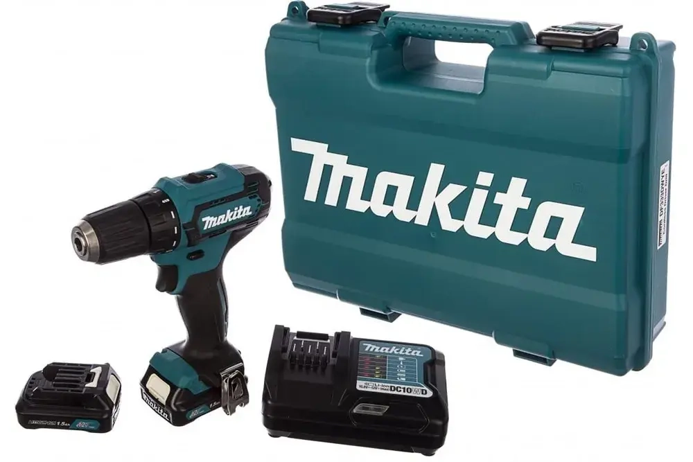 Дрель-шуруповерт Makita DF333DWYE 12В CXT 30Нм. 1700об/мин. (2АКБ 1.5Ач, З/У, кейс)