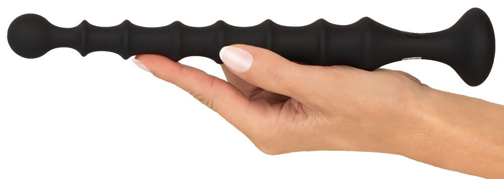 Черная анальная ёлочка Magic Anal Wand - 26,9 см. (Цвет: черный)