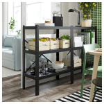 Столб - IKEA BROR, 110x4см, черный, БРУР ИКЕА