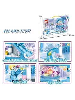 Конструктор Принцесс Замок Эльзы Холодное сердце 411 деталей