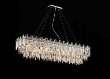 NW076-L1200*W300*H290 RECTANGLE CHROME (1) Люстра (в 2-х коробках) NW #