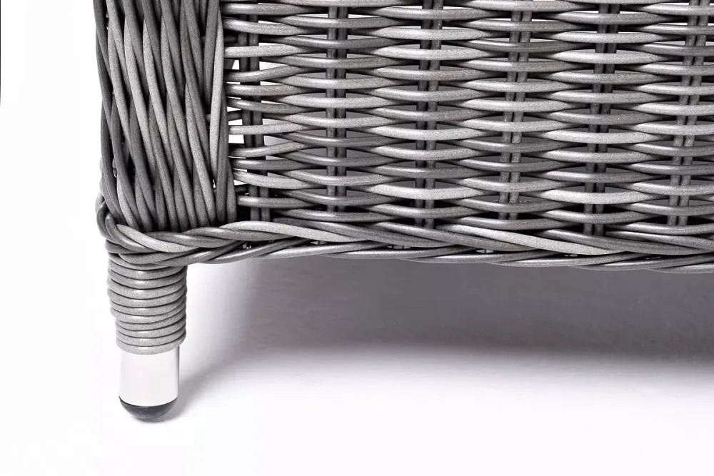 "Форио" кресло раскладное плетеное, цвет графит