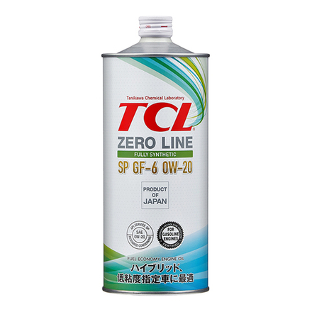 Масло моторное TCL Zero Line Fully Synth, Fuel Economy, SP, GF-6, 0W20, 1л