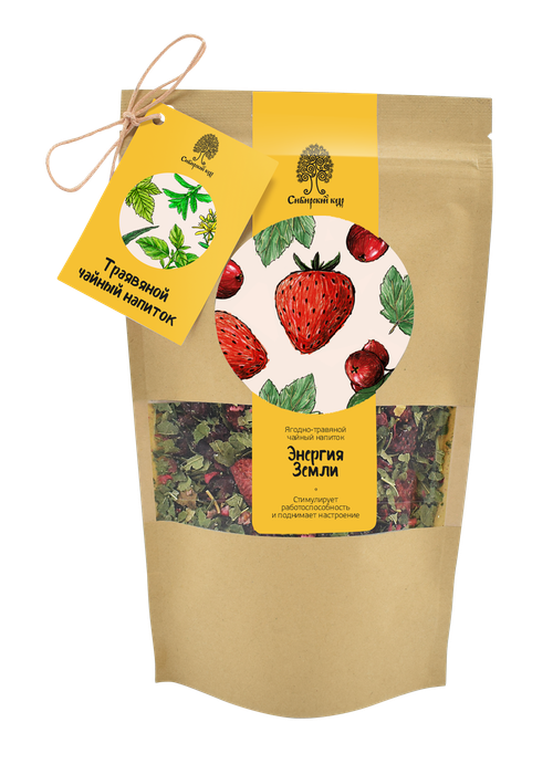 Чайный напиток травяной «Энергия Земли» / CraftTea / 50 г / Сибирский кедр