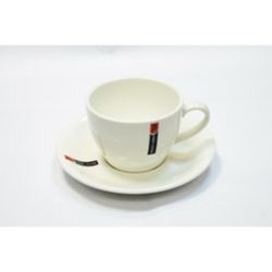 Чайная пара 255 мл белая фарфор P.L. Proff Cuisine [4]