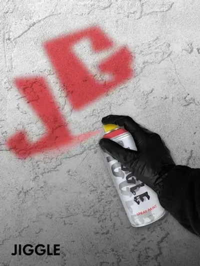 Аэрозольная краска для граффити в баллончике JIGGLE PRO суперматовая, 520 мл, CARDINAL / Кардинал