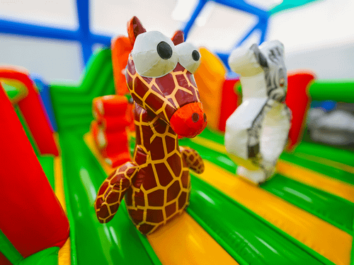 Коммерческий надувной батут «Чудо-сафари», 6*4*2,8 м