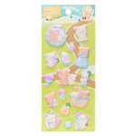 Наклейки стикеры Basir, серия "Мишки", размер 22.5*9.5 см, 15 стикеров