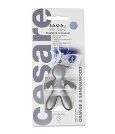 Ароматизатор для автомобиля Cesare Сандал (стальной металлик) в блистере, Mr&Mrs Fragrance