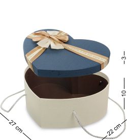 Packing Symphony WF-98/1-A Коробка «Сердце» цв.беж./син.