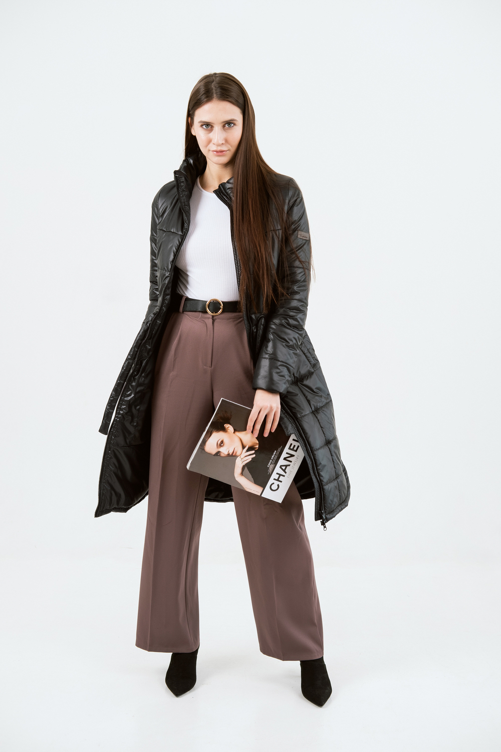 Пальто "Слим" черный