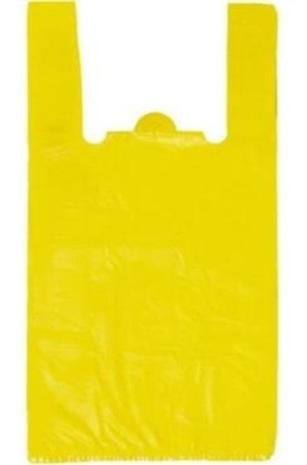 Пакеты-майки жёлтые 25+12х45см 10мкм (100/2000шт)