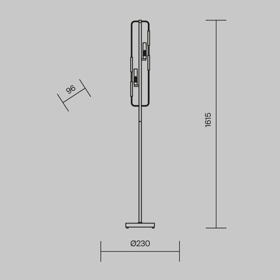 Торшер Maytoni Marmo MOD099FL-02G